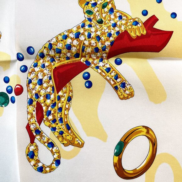 Cartier Silk Scarf – Panther & Jewel Print - Picture 6 of 15